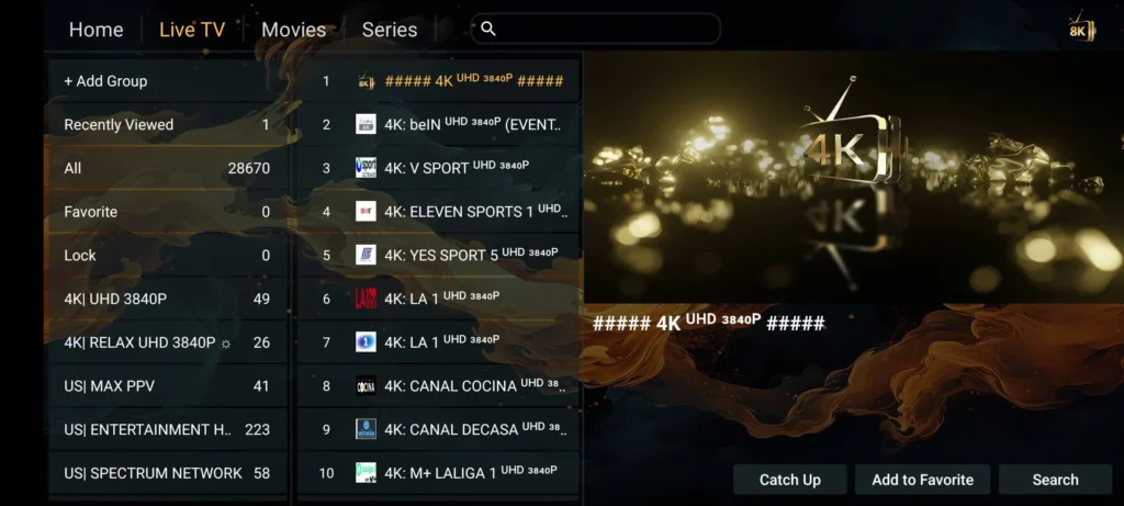  IPTV Subscription 8K 